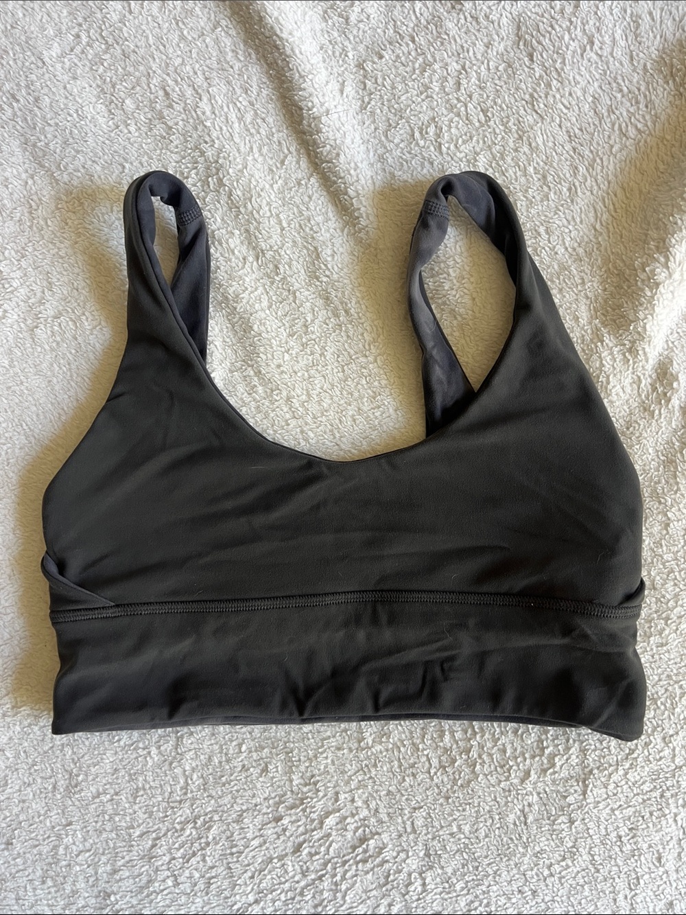 Lululemon Align Bra Diamond Dye Pitch Grey Graphite Grey/Graphite Grey - Size 6 - Picture 5 of 6